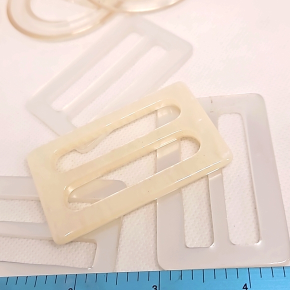 Scarf Clips - T-Shirt Ties Set of 7  Retro Style. - Picture 3 of 4